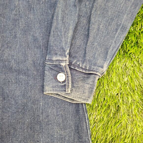 Vintage 80s Wrangler Jacket XS 17x29 Dark-Wash - Picture 12 of 12